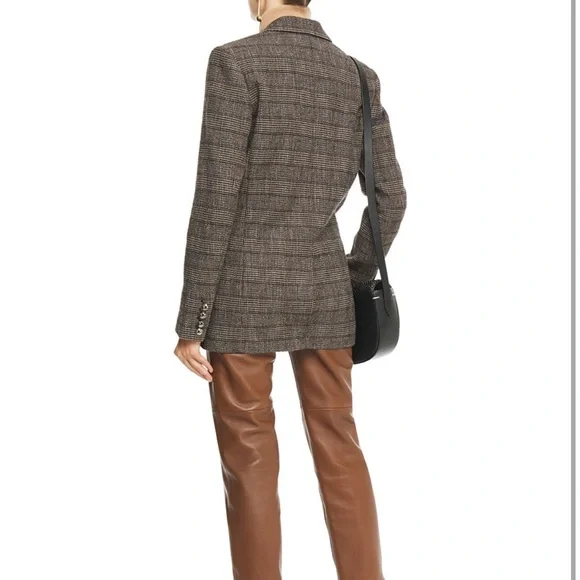 Brown Checkered Blazer - Picture 3 of 5